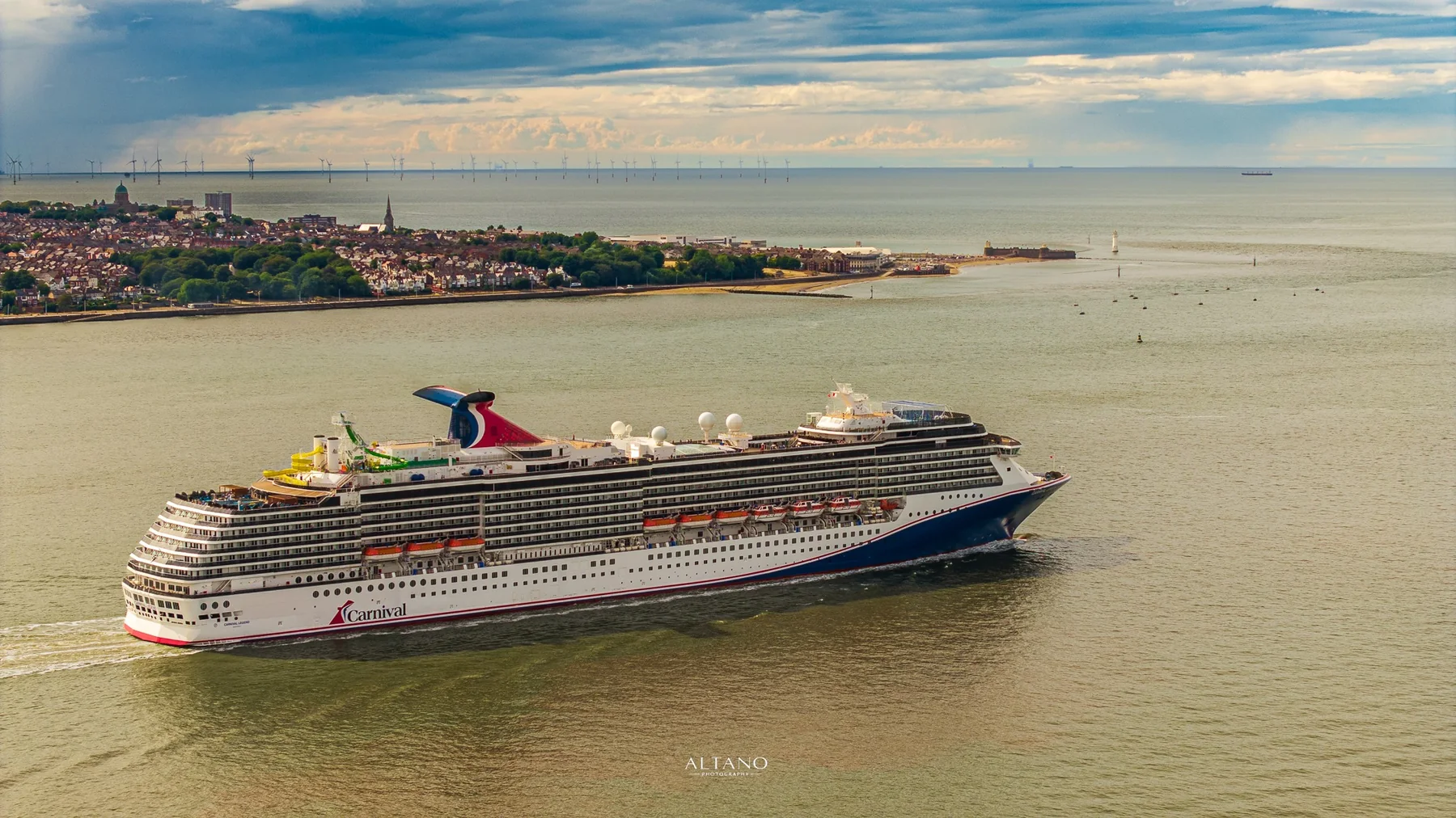 Carnival Legend, Departing the Mersey