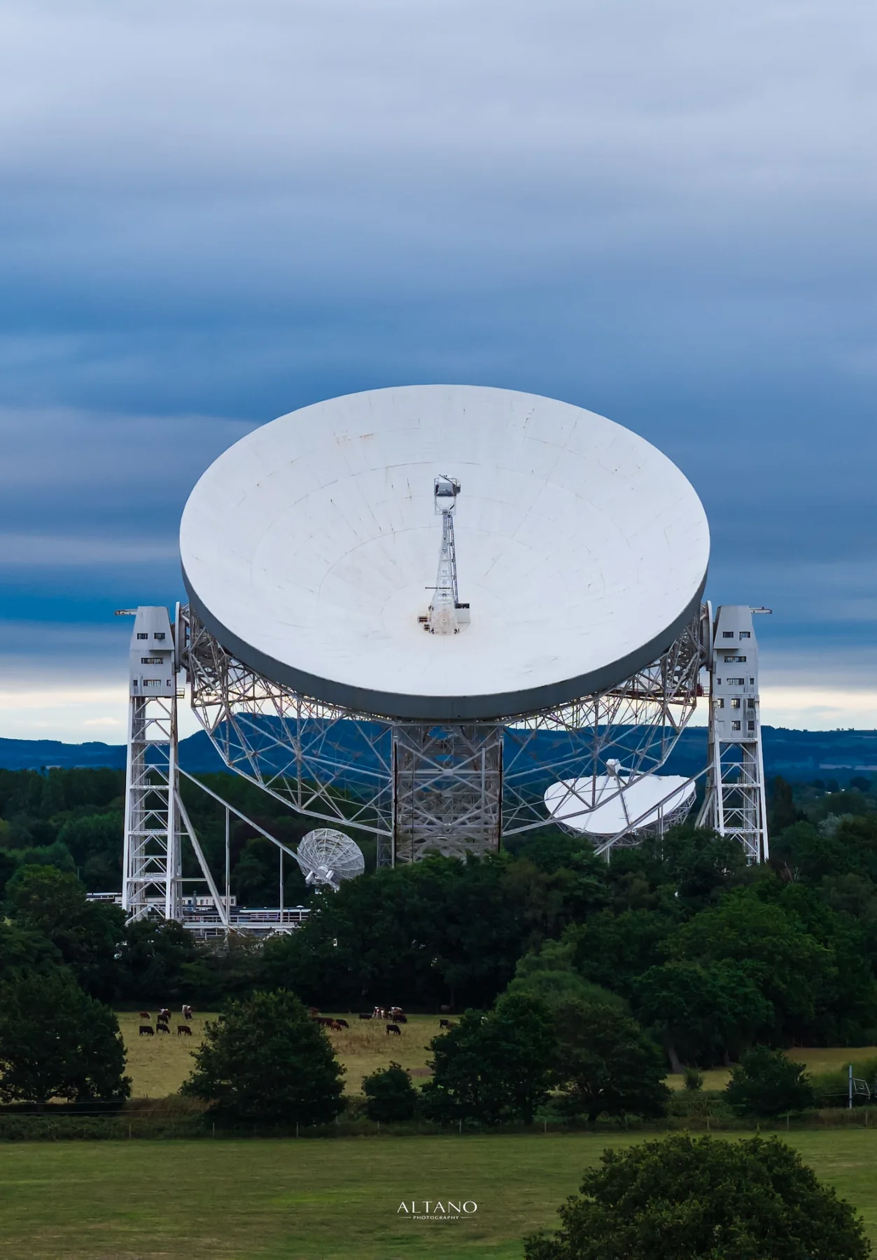 Facing the Lovell Telescope, Jodrell Bank, Cheshire