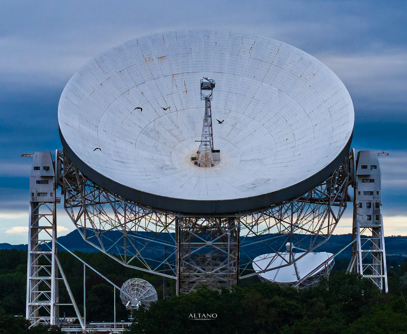 Facing the Lovell Telescope, Jodrell Bank, Cheshire