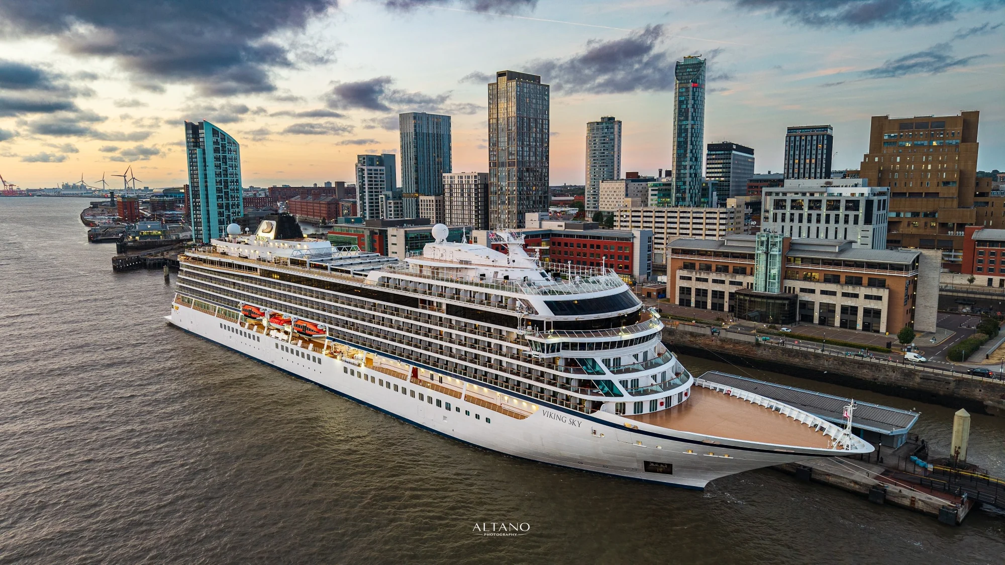 Viking Sky in Liverpool, Liverpool Cruise Terminal